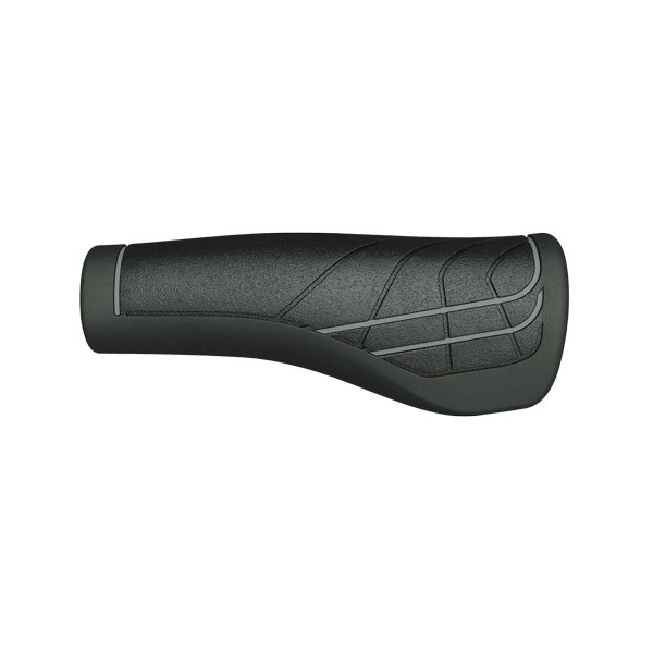 Herrmans Linie DD36 - Ergonomisch einstellbarer Fahrradgriff schwarz grau 124 90 mm