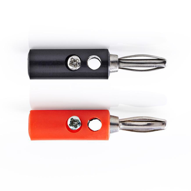 Nedis cagb26900va Bananenstecker-Set Bananenstecker, männlich – 4 Stück schwarz rot