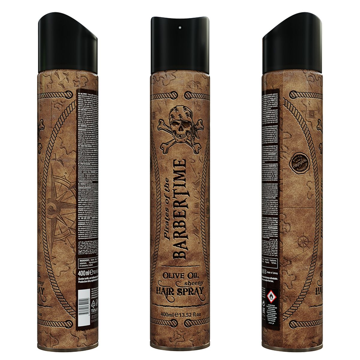 Barbertime Haarspray Glanz Olivenöl 400ml