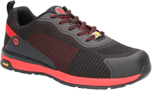 Bata werkschoen radiance spark laag s1p | zwart rood (w) | maat 39 - 00.017.115.39