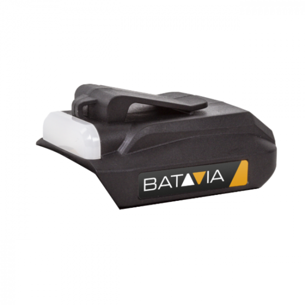 Batavia 18-V-Akku-USB-Ladegerät-Adapter-Taschenlampe
