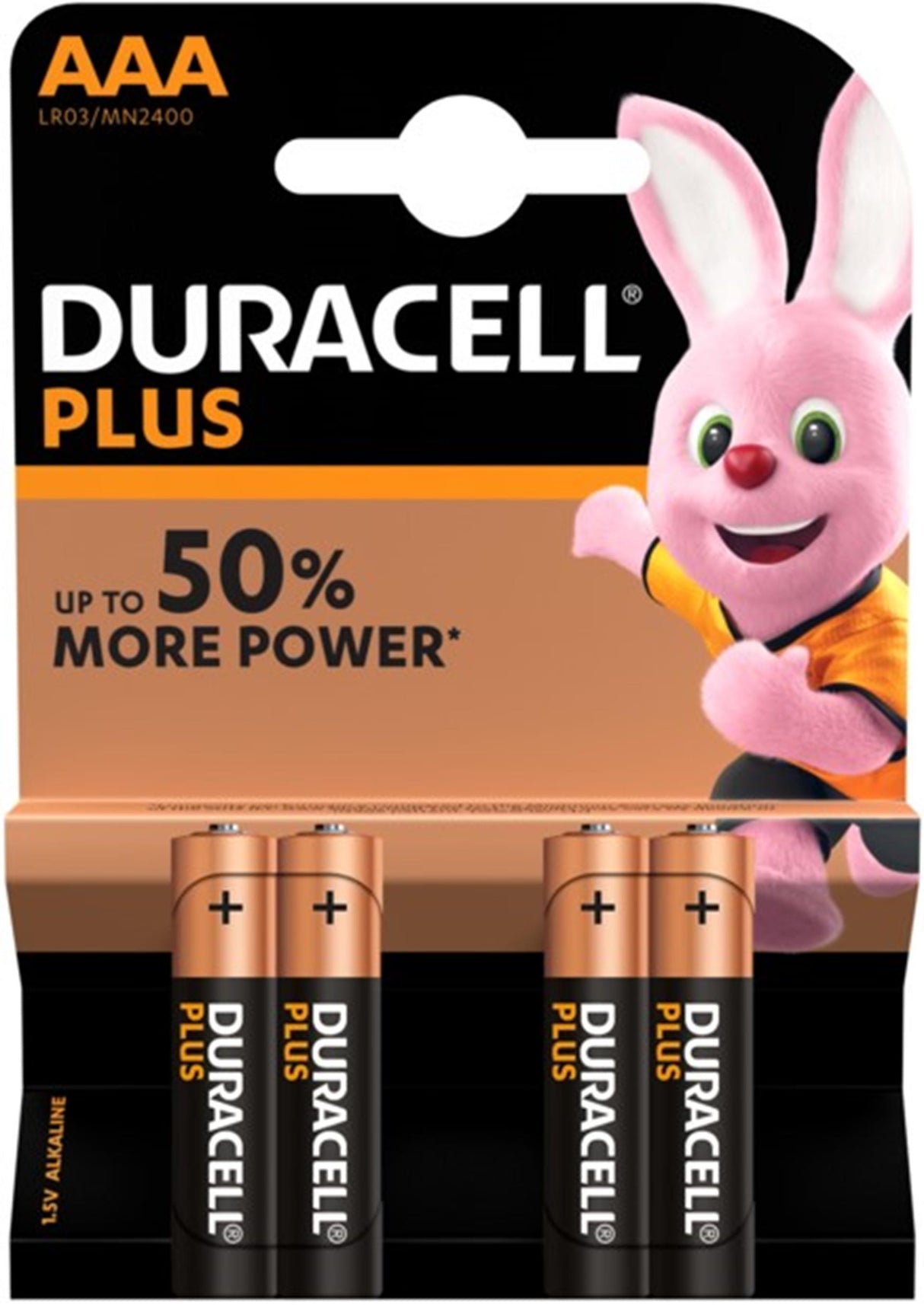 Duracell Plus Power Duralock Alkaline AAA LR03 Blister a 4 Stück
