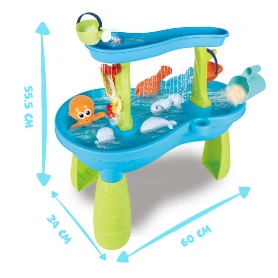 Strandspielzeug Sand und Wassertisch mit Accessoires 19-Piece