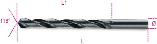 Beta -Metall -Spiralbohrer HSS 4,5 mm