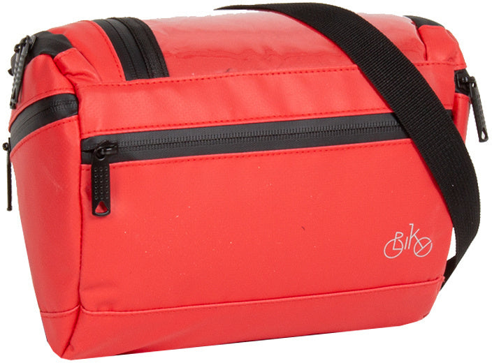Fahrrad Carbon wasserabweisende Lenkertasche mit Schultergurt 5l rot