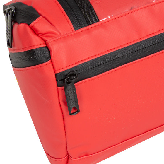 Fahrrad Carbon wasserabweisende Lenkertasche mit Schultergurt 5l rot