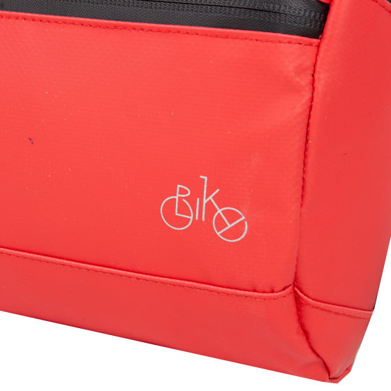 Fahrrad Carbon wasserabweisende Lenkertasche mit Schultergurt 5l rot