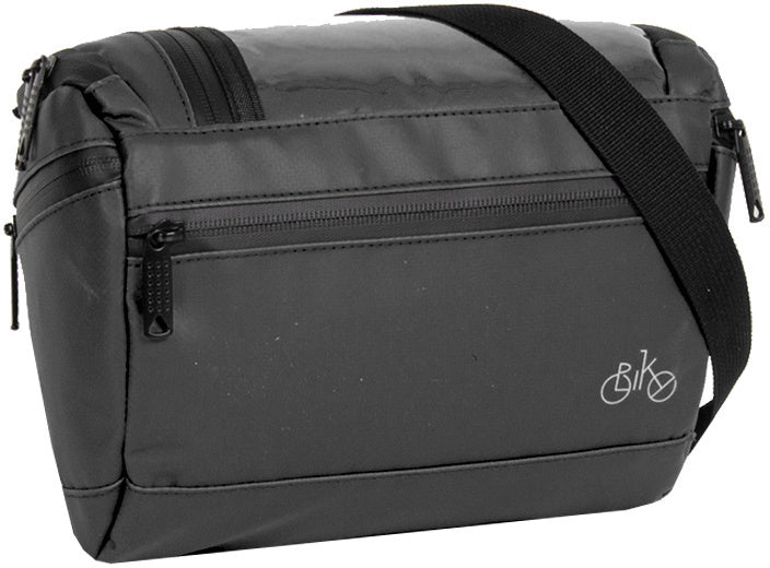 Fahrrad Carbon wasserabweisende Lenkertasche mit Schultergurt 5l schwarz