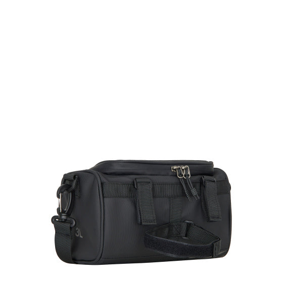 Wasserabweisende Fahrrad-Gravel-Lenkertasche mit Schultergurt, 4,7 l, Schwarz