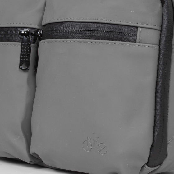 Fahrradspritzwasserabweisende Lenkertasche mit Schultergurt 3l grau