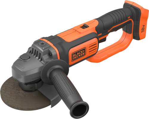 Black+Decker Winkelschleifer 18V 125 mm BCG720N (Orange Schwarz, Akku und Ladegerät nicht im Lieferumfang enthalten)