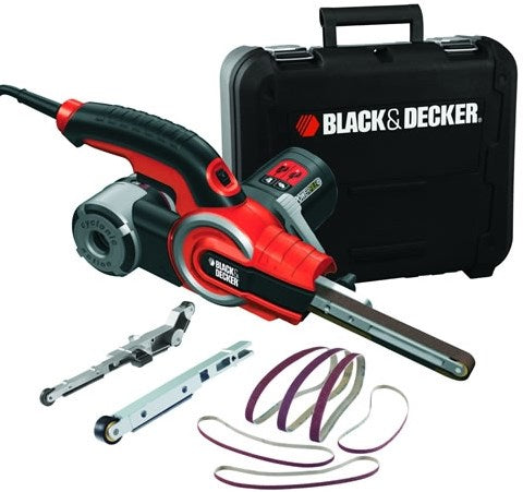 Black+Decker Powerfile Bandschleifer + 12 Zubehörteile – ka902ek-qs