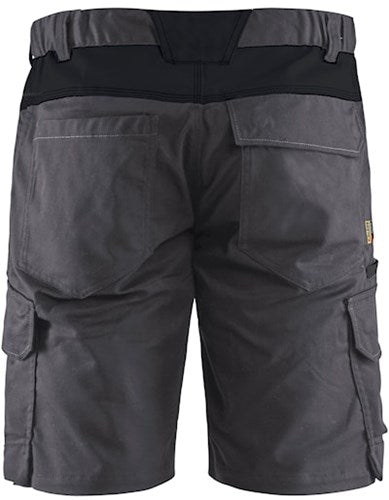 Blåkläder industrie short met stretch 14461832 | medium grijs zwart | maat 52 - 7330509758236