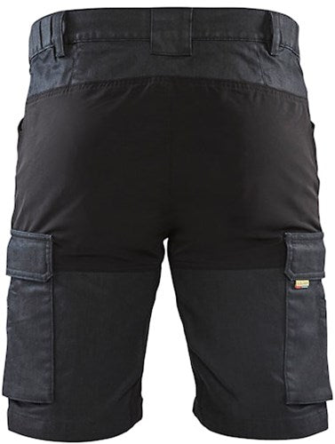 Blåkläder service short met stretch 14371147 | marineblauw zwart | maat 54 - 7330509718025