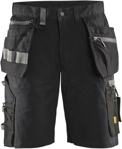 Blåkläder short met stretch en spijkerzakken 15981343 | zwart | maat 56 - 7330509722121