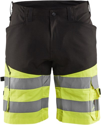 Blåkläder short met stretch high-vis 15411811 | zwart high vis geel | maat 60 - 7330509692196