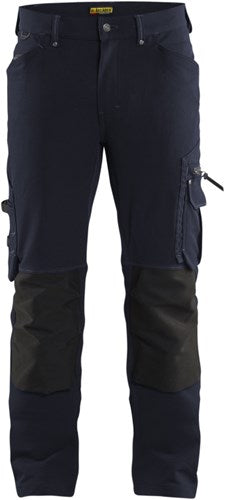 Blåkläder werkbroek 4-weg stretch x1900 zonder spijkerzakken 19891644 | donker marineblauw zwart | maat 62 - 7330509687031