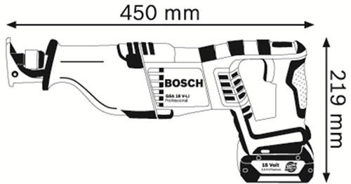 Bosch Blue GSA 18 V-Li Solo | ohne Akkus und Ladegerät | in L-Boxx - 060164j007