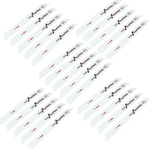 Bosch Zubehör 25x Säbelsägeblatt flexibel für Holz und Metall S1122HF - 2608657560