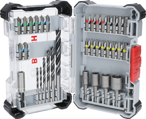Bosch accessoires 35-delige set boor en schroefbit mixed for wood (displayvariant) - 2607017725