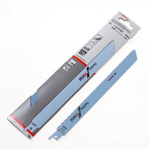 Bosch Zubehör 5x Säbelsägeblatt flexibel für Metall S1122BF - 2608656019
