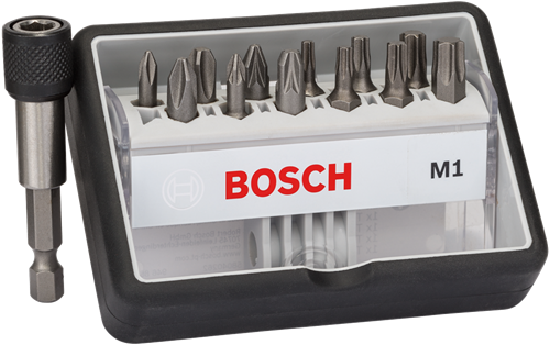 Bosch Zubehör Bit-Set | extra hart m1 | robustline | 13-teilig | 2607002563 - 2607002563