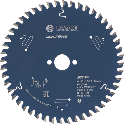 Bosch Zubehör Kreissägeblatt Expert für Holz 165x30x2,6 1,6x48t - 2608644027