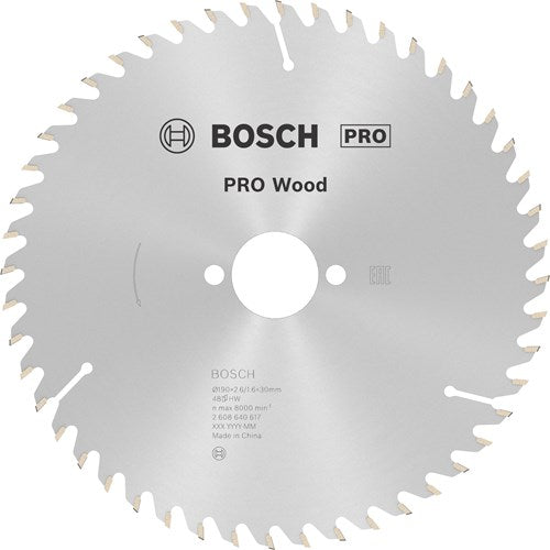 Bosch accessoires cirkzb opt 190x30x2,6 48t wz