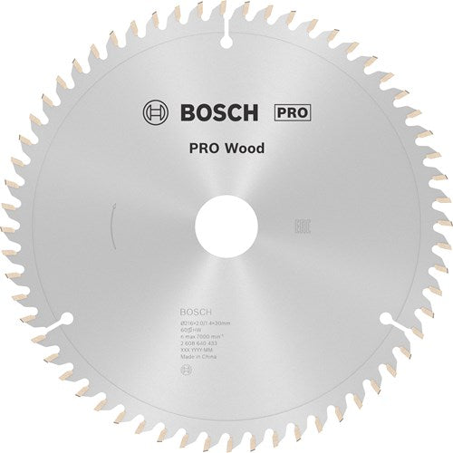 Bosch Zubehör Bosch Pro Holzkreissägeblatt, 216 x 2 x 30 mm