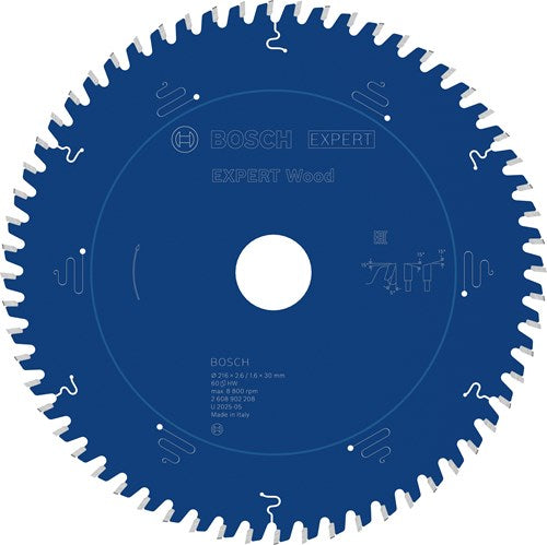 Bosch accessoires expert wood cirkelzaagblad | 216 x 2,6 1,6 x 30 mm | t60 - 2608902208