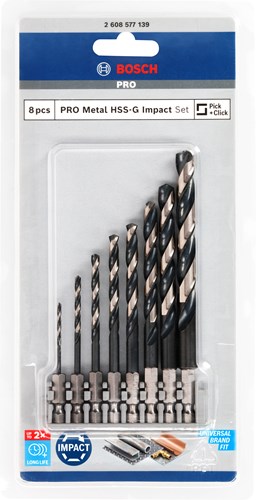 Bosch Zubehör Metallbohrer-Set | impact control | hss| 8-piece - 2608577139