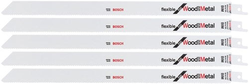 Bosch Zubehör Säbelsägeblatt S 1222 VF flexibel für Holz und Metall 5 Stück – 2608656022