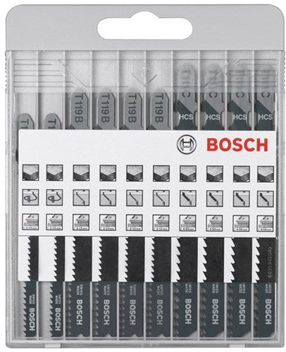Bosch 10-teilige Puzzle-Klingen-Set einfach für Holz