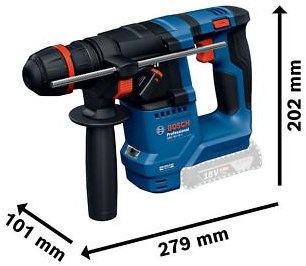 Bosch Blue GBH 18V-18 x professioneller Akku-Bohrhammer | onechuck | exkl. Batterien und Ladegerät - 0611927102