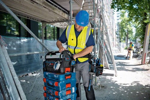 Bosch blaue Werkzeugtasche GWT 20 Proclick – kompatibel mit L-Boxx – 1600A025L6