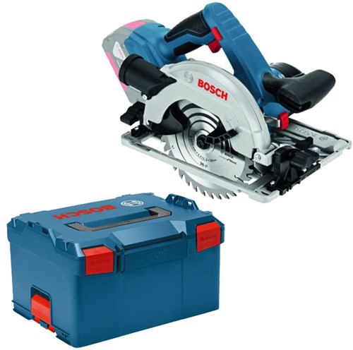 Bosch Blue GKS 18V-57 G Profi-Akku-Kreissäge Solo | ohne Akkus und Ladegerät | in L-Boxx - 06016a2101