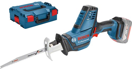 Bosch Blue GSA 18 V-Li C professionelle Akku-Säbelsäge | ohne Akkus und Ladegerät | in L-Boxx - 06016a5001