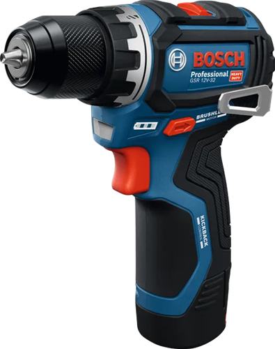 Bosch blauw gsr 12v-32 accuschroefboormachine | 2x gba 12v 2,0 ah en lader gal 12v-20 - 06019n7002