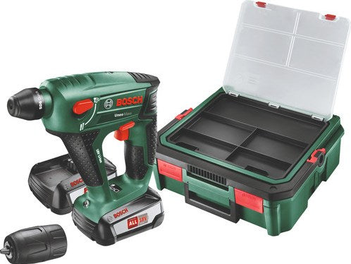 Bosch grün uneo maxx sbx – Akku-Bohrhammer | 18v | 2 x 1,5 Ah Akku + Ladegerät | im Fall - 060395230k