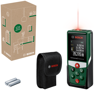 Bosch universaldistance 50c – Laser-Entfernungsmesser – inklusive Batterien und Aufbewahrungskoffer