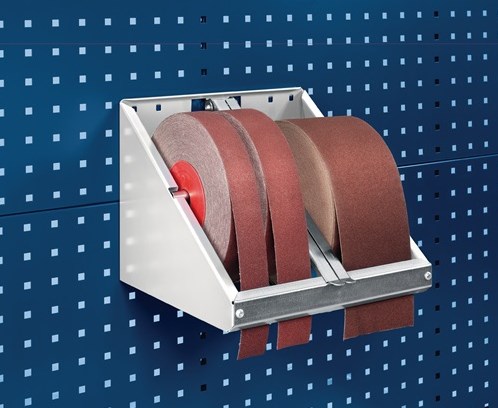 Bott schuurpapierrolhouder | b315xd295xh250 mm | rolbreedte max. 120 mm | rol d. max. 260 mm | 1 stuk - 14022040.16v 14022040.16v