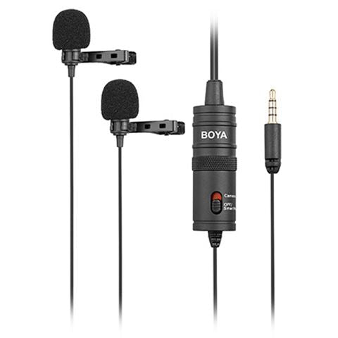 Boya-Duo Lavalier-Mikrofon BY-M1DM für Smartphone, DSLR, Camcorders und PC
