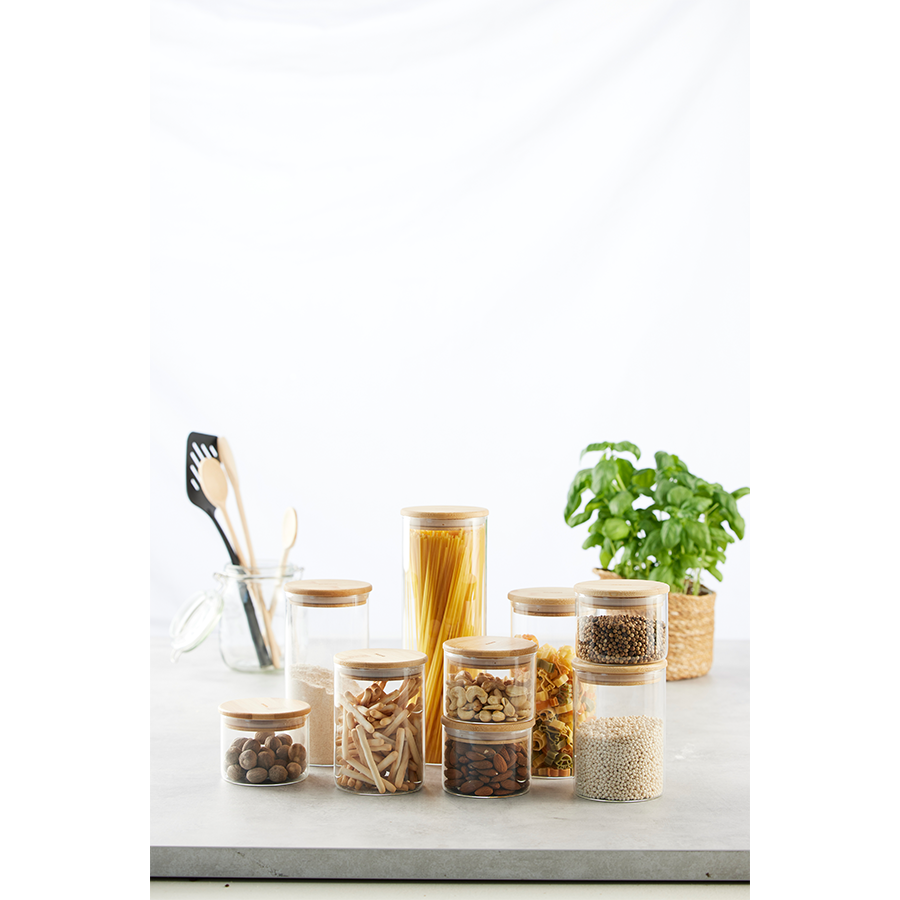Brabantia pure Vorratsdose 350 ml Glas | 6 Stück