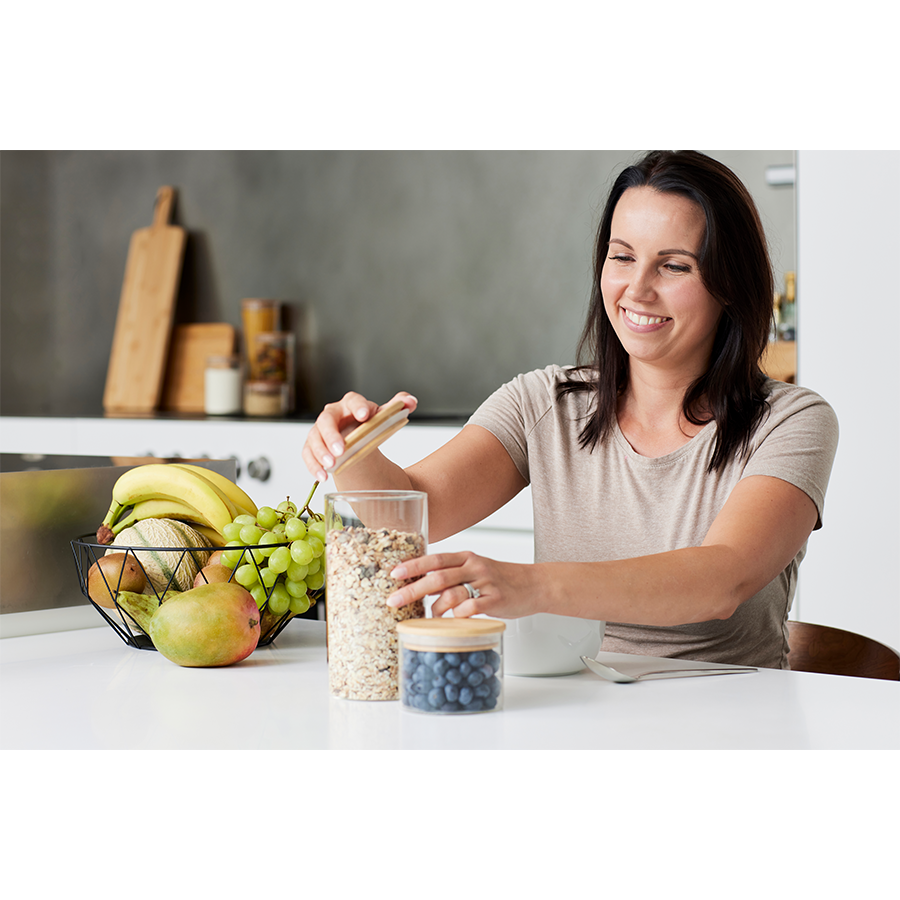 Brabantia pure Vorratsdose 350 ml Glas | 6 Stück