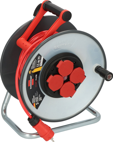Brennerstuhl Profi-Stahlkern-Kabeltrommel SC 3110 IP44 | 33m | h07bq-f 3g1,5 - 9191330210