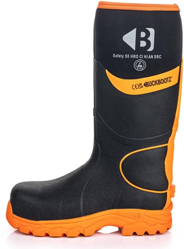 Buckbootz werklaars bbz8000 s5 zwart oranje | zwart oranje | maat 38 - 00.0176.098.38