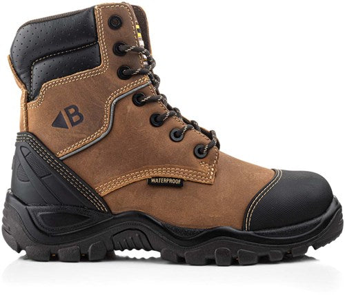 Buckbootz werkschoen bsh008wpnm hoog s3 + kn | bruin | maat 41 - 00.176.031.41