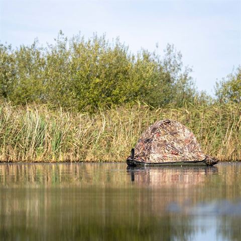 Buteo Fotosausrüstung drijfent schwimmend verstecken grebe
