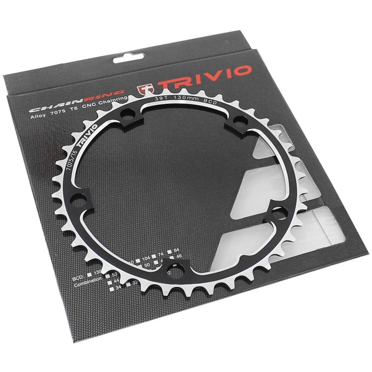 Trivio - Rennkettenblatt 39t. 9 10 Geschwindigkeit 130 BCD 5 Arm