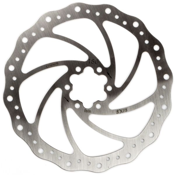 Bremsscheibe Elend SX18 180 mm 6-Nock Silber